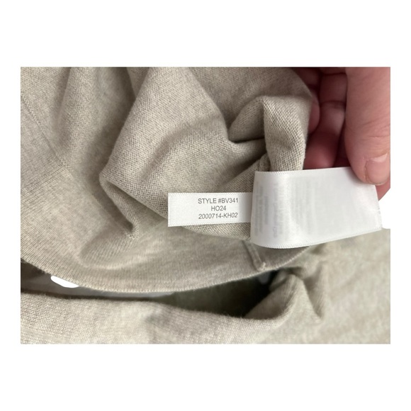 J. Crew Light Gray Ruffled Neck Sweater - Picture 7 of 9